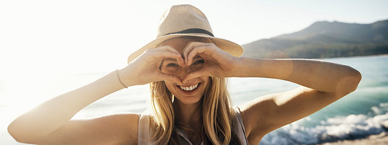 Woman smiling after a visit to Dr. Dane Andersen in Salmon Creek, WA